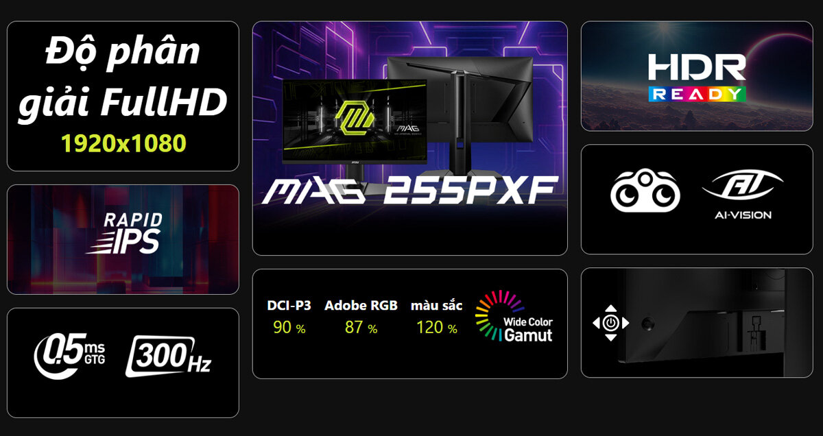 Màn hình Gaming MSI MAG 255PXF