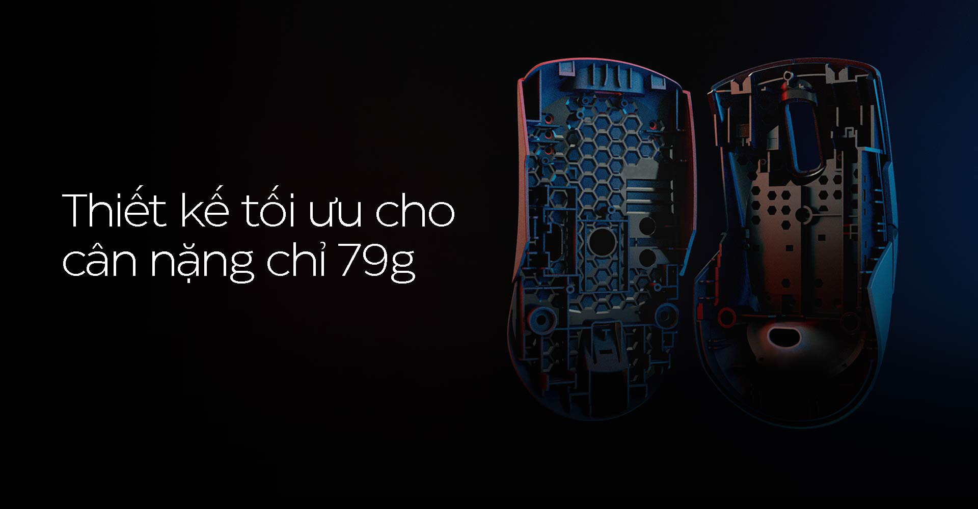 Chuột game không dây Asus ROG Keris EVA (USB/RGB/Tím) (P517) 9
