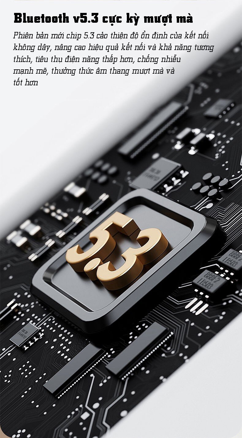 Tai nghe không dây PISEN True wireless Ai3 PA-BHD03 màu trắng