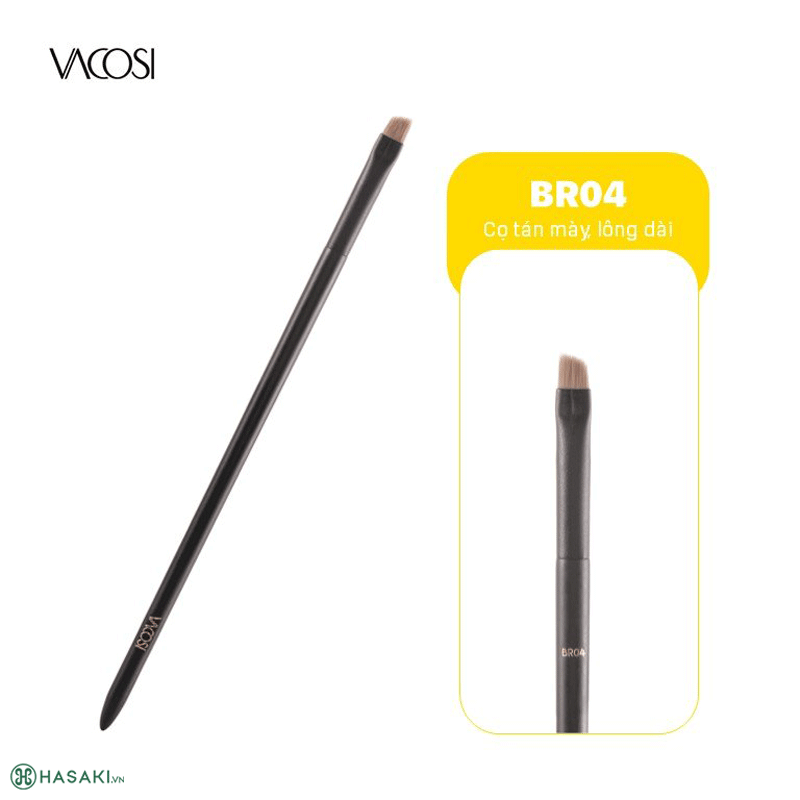 Cọ Tán Mày Lông Dài VACOSI Eyebrow Angled Brush - BR04