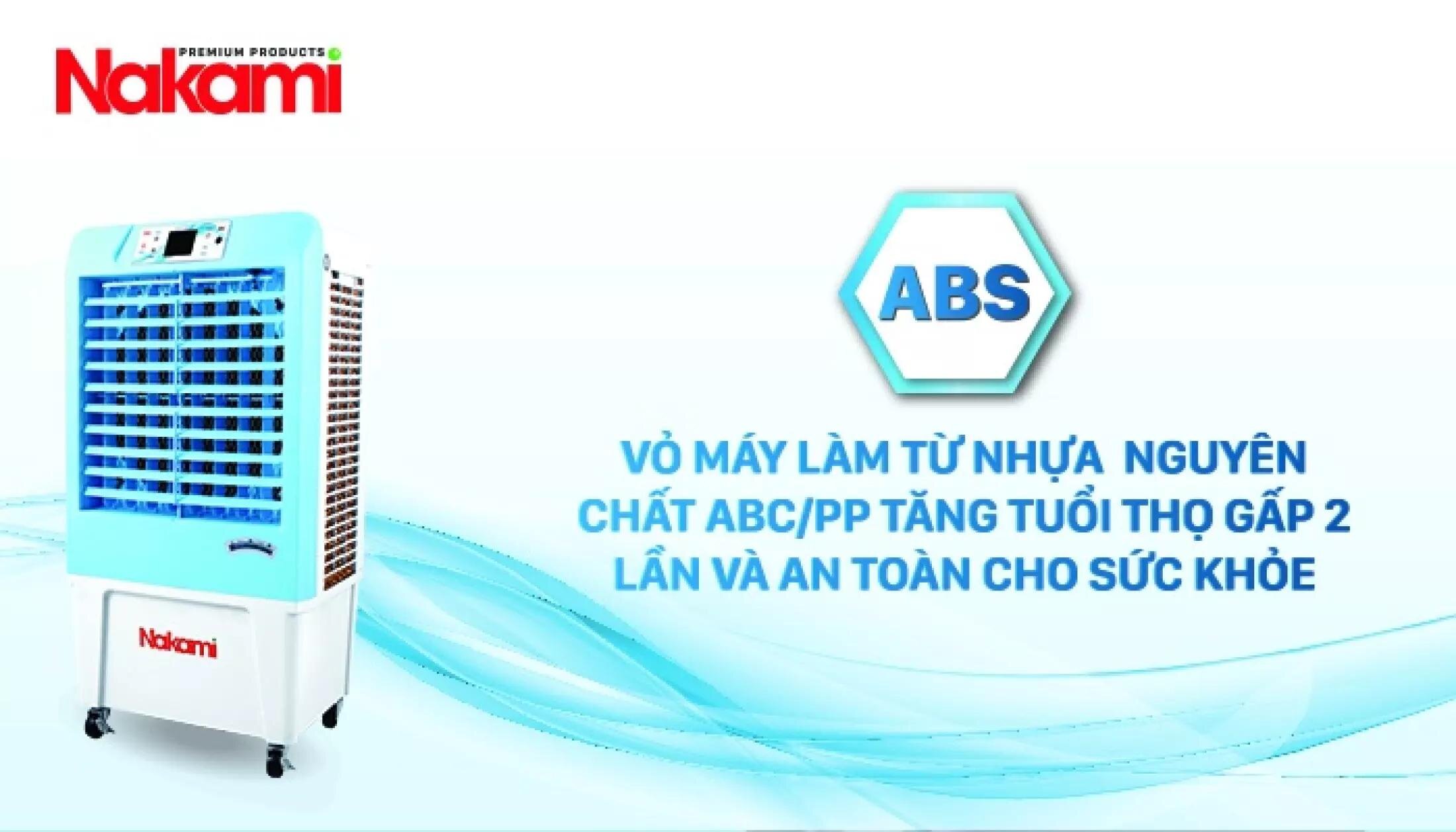 Máy làm mát không khí Nakami NKA-03500B - 33L đi kèm điều khiển từ xa tiện lợi Máy làm mát không khí Nakami NKA-03500B - 33L đi kèm điều khiển từ xa tiện lợi