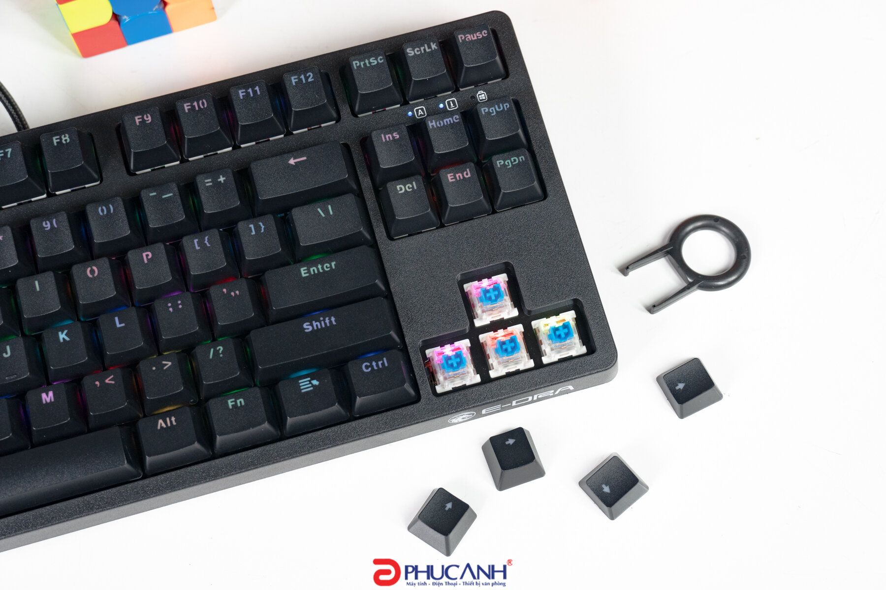 Bàn phím cơ E-Dra EK387 RGB Red Switch (TKL)