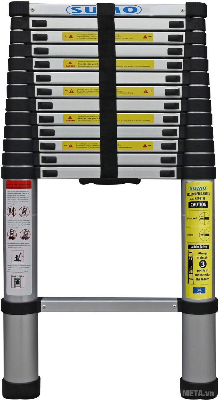 Thang nhôm rút gọn đơn Sumo ADT314B (4.4m) Thang nhôm rút gọn đơn Sumo ADT314B (4.4m)