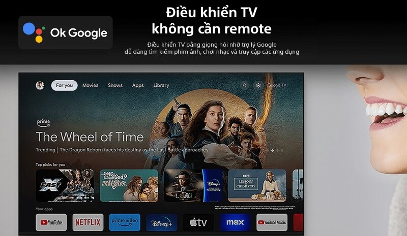 Google Tivi Mini LED Sony 4K 55 inch K-55XR50