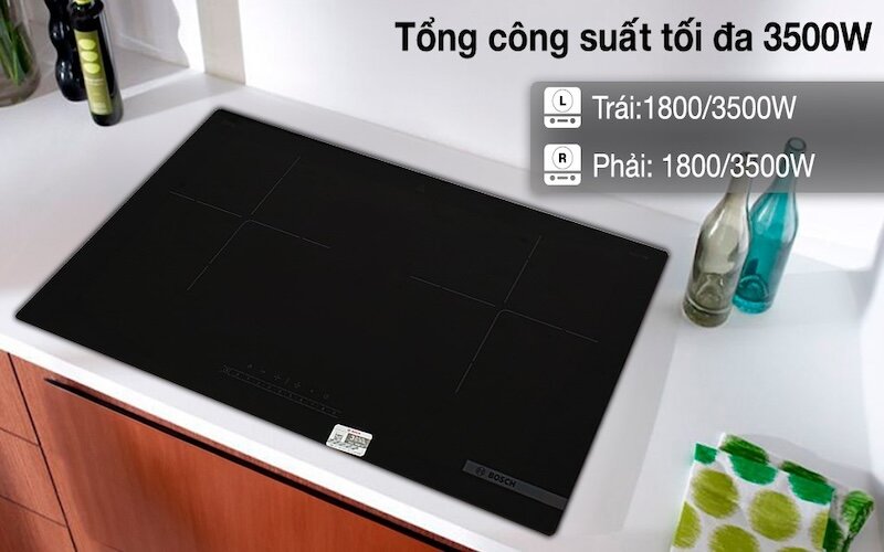 Bếp từ đôi Bosch PPI8256EVN có thiết kế sang trọng (Ảnh: dienmayxanh).