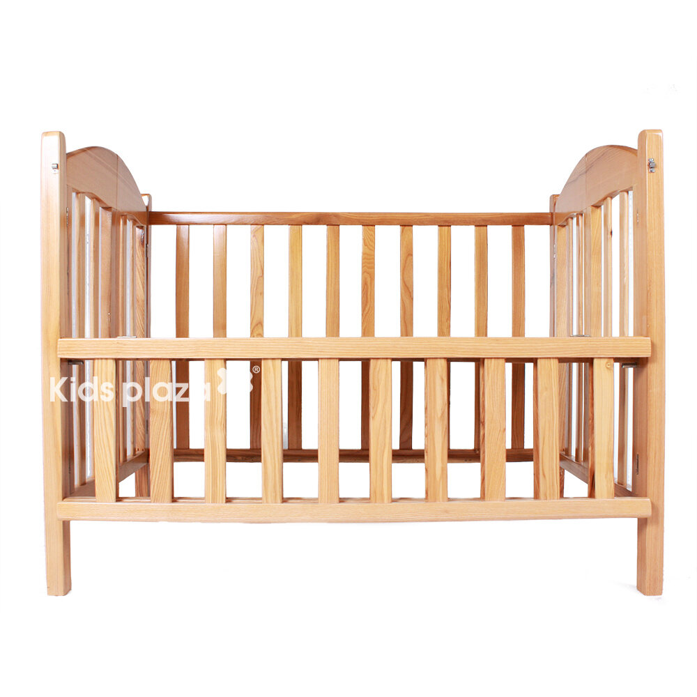  Giường cũi trẻ em 2 trong 1 gỗ sồi Mỹ
