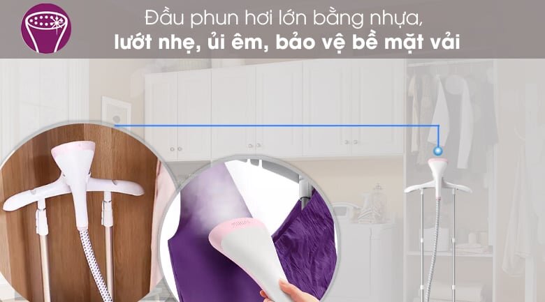 Đầu phun hơi của bàn ủi hơi nước đứng Philips GC485/49