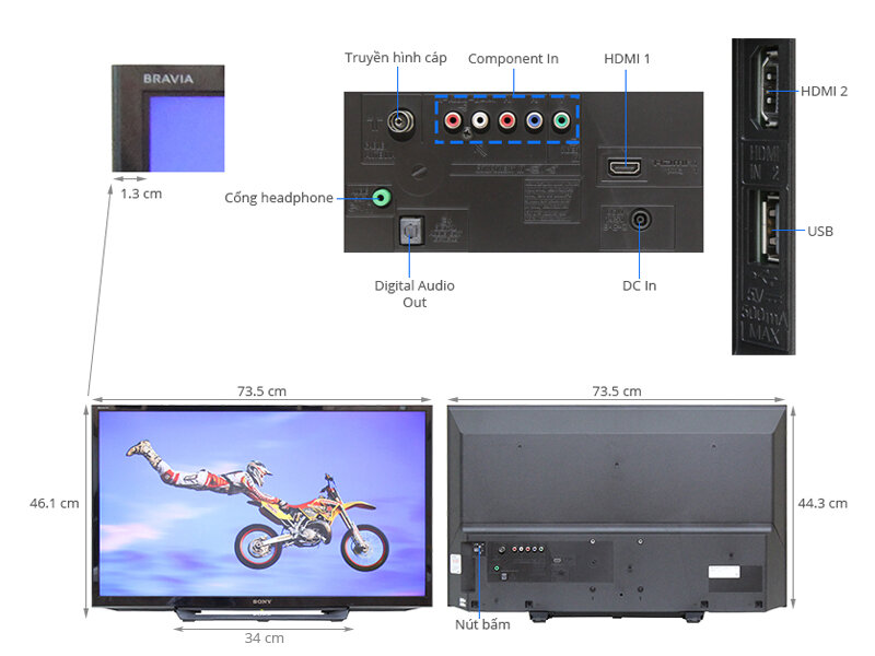 Tivi Sony 32 inch KDL-32R300C