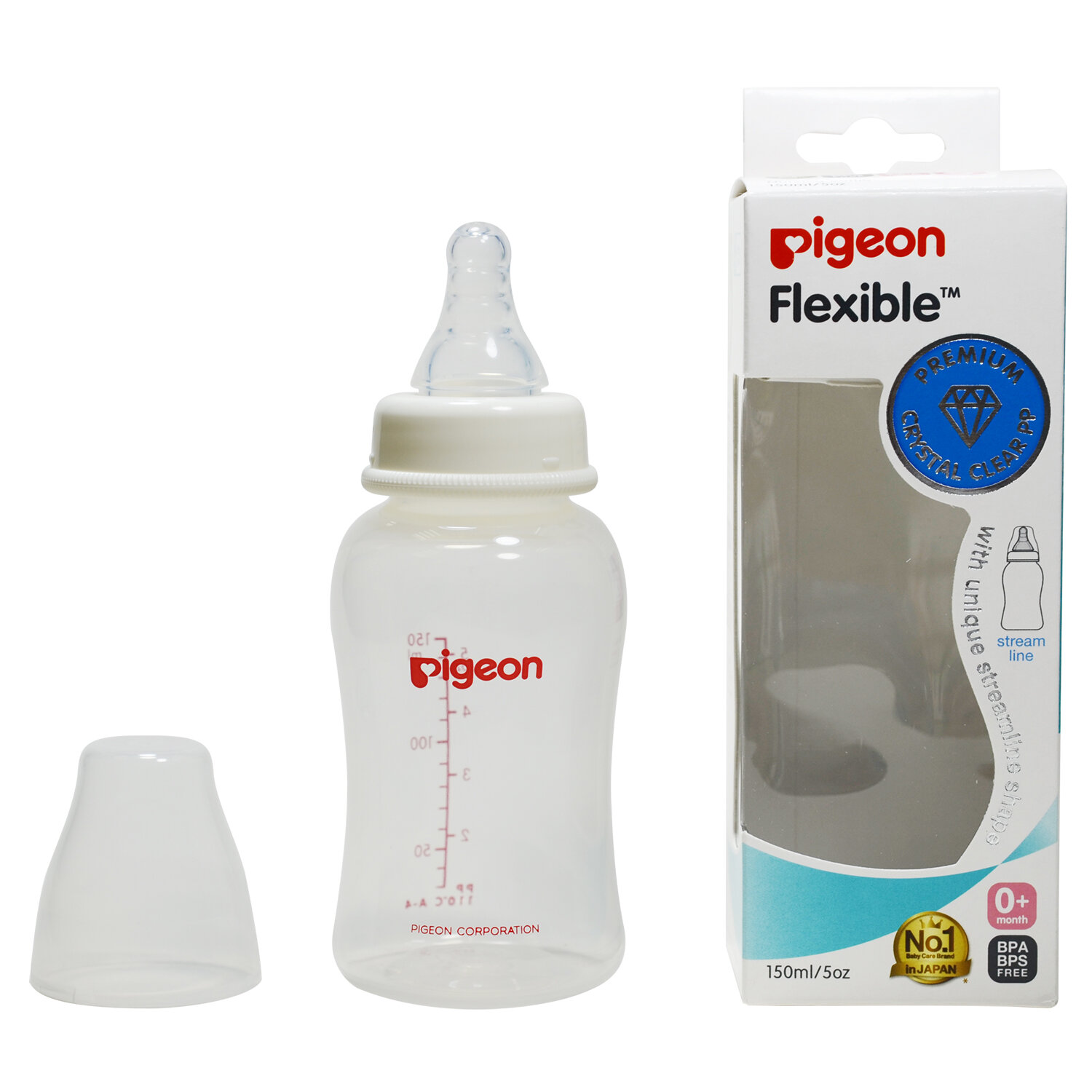  Bình sữa Pigeon 150ml  Streamline (