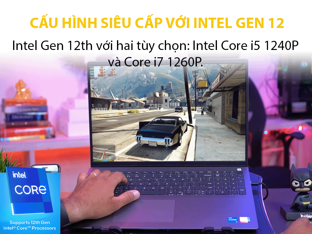 Laptop Dell Vostro 5620 (V6I5405W1) (i5 1240P 8GB RAM/512GB SSD/MX570 2G/16.0 inch FHD+/Win11/Office HS21/Xám/Vỏ nhôm) ảnh 2