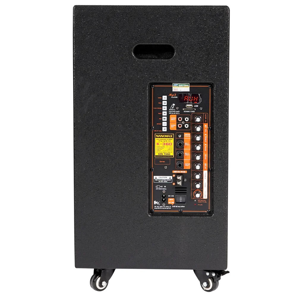 Mặt bên bố trí nút chức năng và cổng kết nối