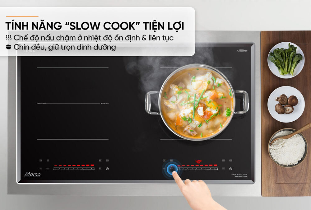Tính năng Slow Cook giúp duy trì nhiệt độ ổn định ở mức thấp