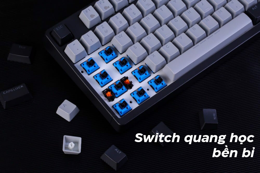 Bàn phím quang cơ Dareu EK1280X Black Grey Optical switch 3