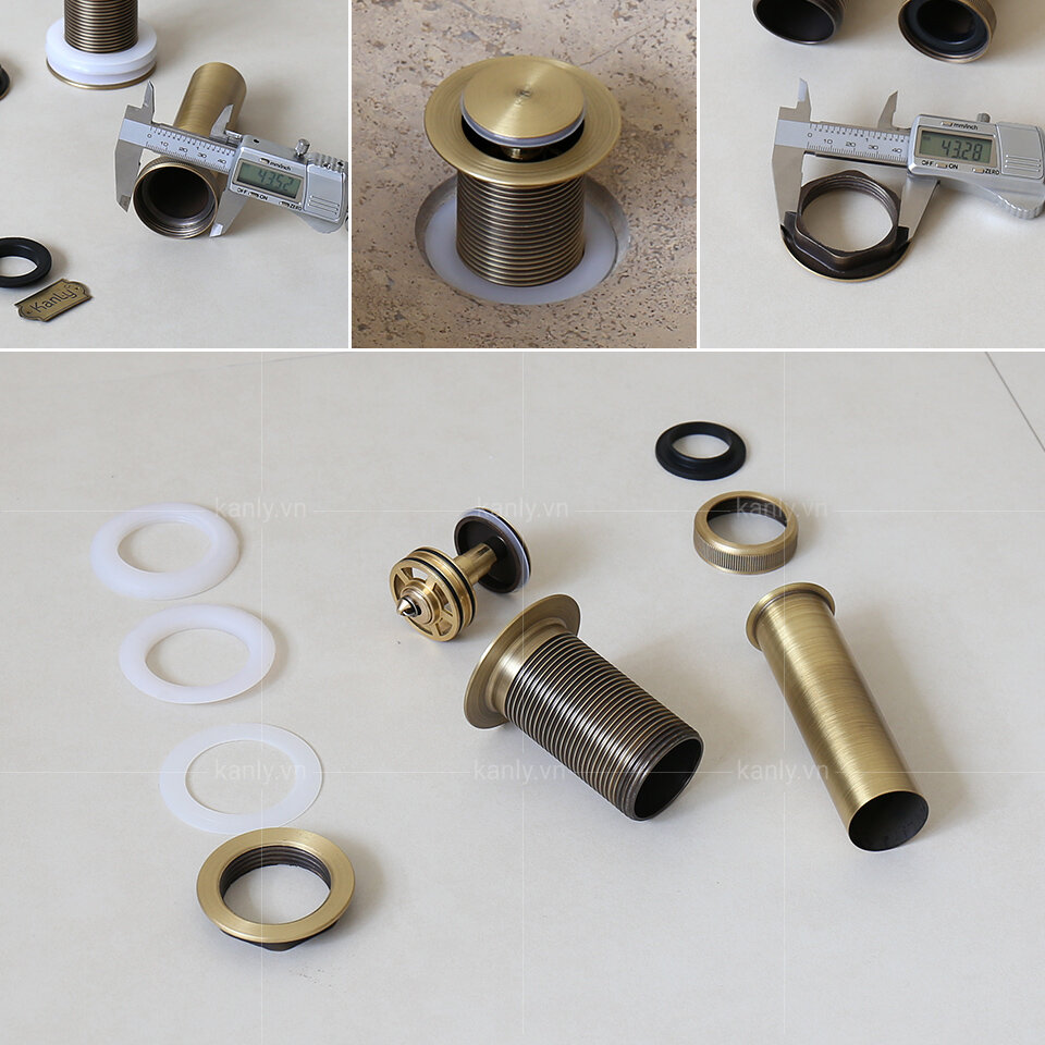 Đầu xả lavabo Kanly GCX01