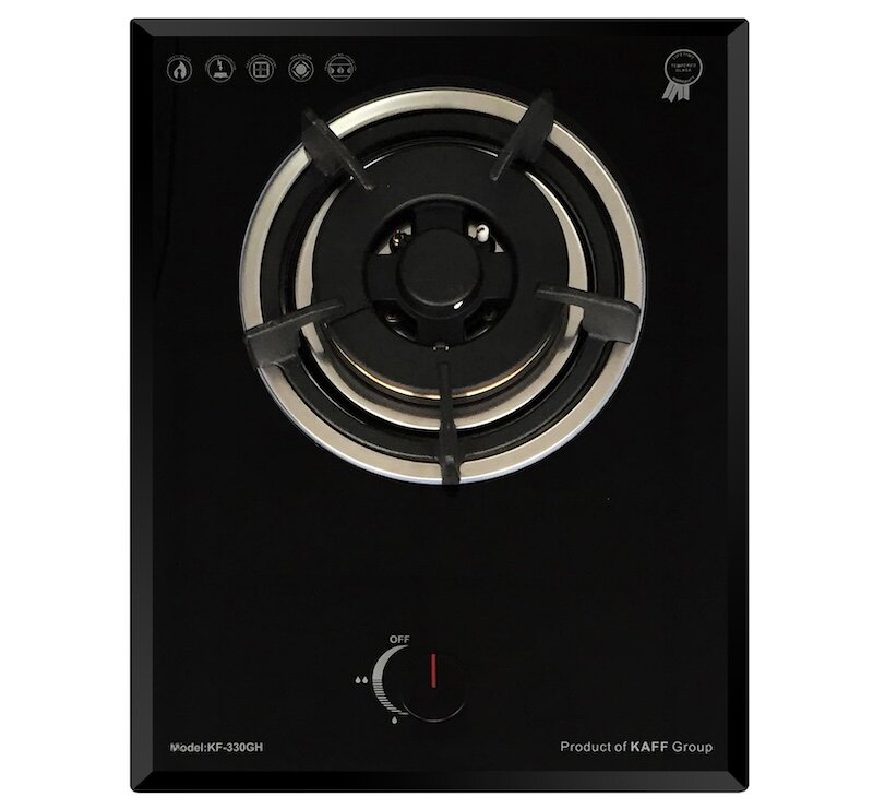 Bếp gas Domino Kaff KF-330GH được trang bị kiềng gang phủ men chống dính
