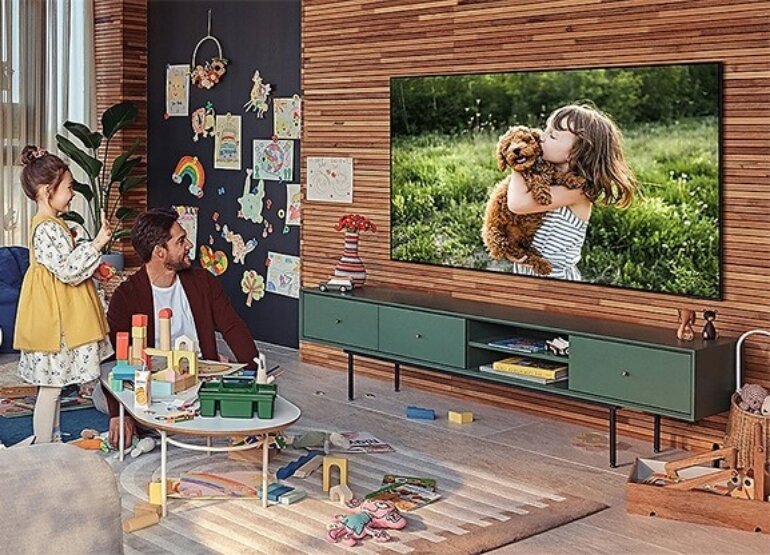 Smart tivi QLED Samsung 65 inch 4K QA65Q60A hệ thống âm thanh