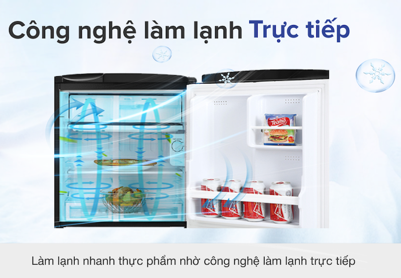 Tủ lạnh AQUA 50 Lít AQR-D59FA(BS) (ảnh: dienmayanh