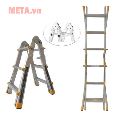 Thang nhôm gấp chữ A mở rộng Jumbo A403