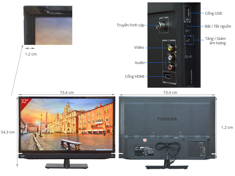 Tivi LED Toshiba 32P2400 32 inch Tivi LED Toshiba 32P2400 32 inch