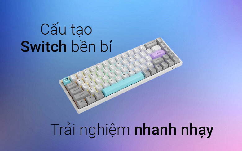 Bàn phím cơ không dây Akko 3068B Multi-modes Silent | Trải nghiệm nhanh nhạy