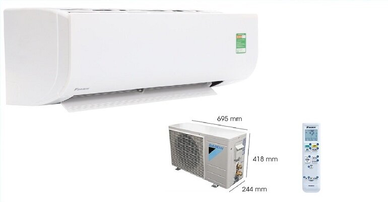 Điều hòa Daikin 24000 BTU 1 chiều Inverter FTKY71WAVMV gas R-32