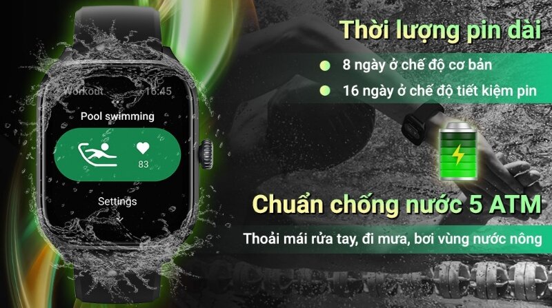 Đồng hồ thông minh Amazfit GTS 4 chống nước