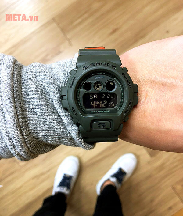Đồng hồ nam G-shock DW-6900LU-3DR xanh bộ đội Đồng hồ nam G-shock DW-6900LU-3DR xanh bộ đội