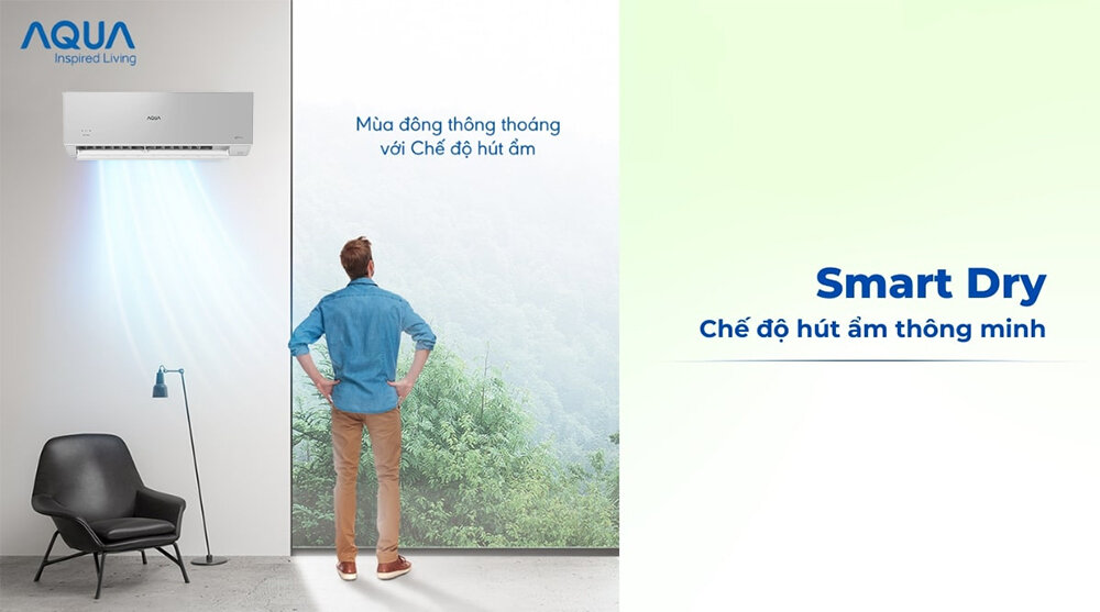 Cân bằng ẩm Smart Dry hữu ích cho thời tiết nồm ẩm