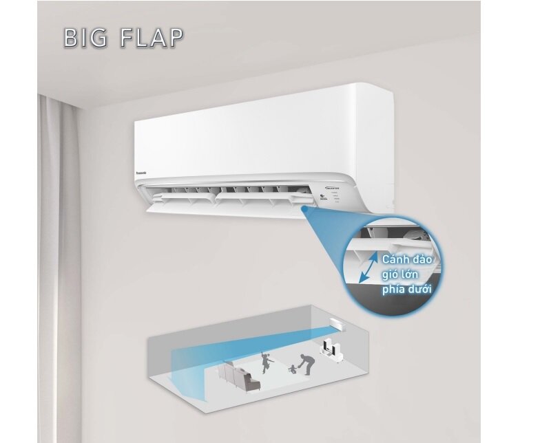 Điều Hòa Panasonic 18000 BTU 1 chiều inverter XPU18WKH-8 cánh đảo igos