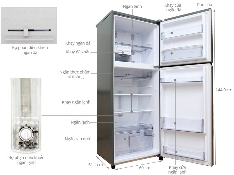 Tủ lạnh Panasonic 234 lít NR-BL267PSVN Tủ lạnh Panasonic 234 lít NR-BL267PSVN