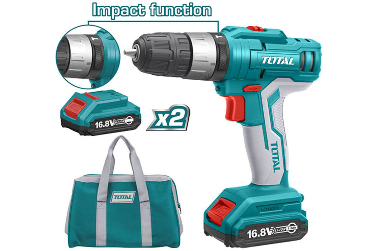 Máy khoan búa pin 16.8V Total TIDLI1612