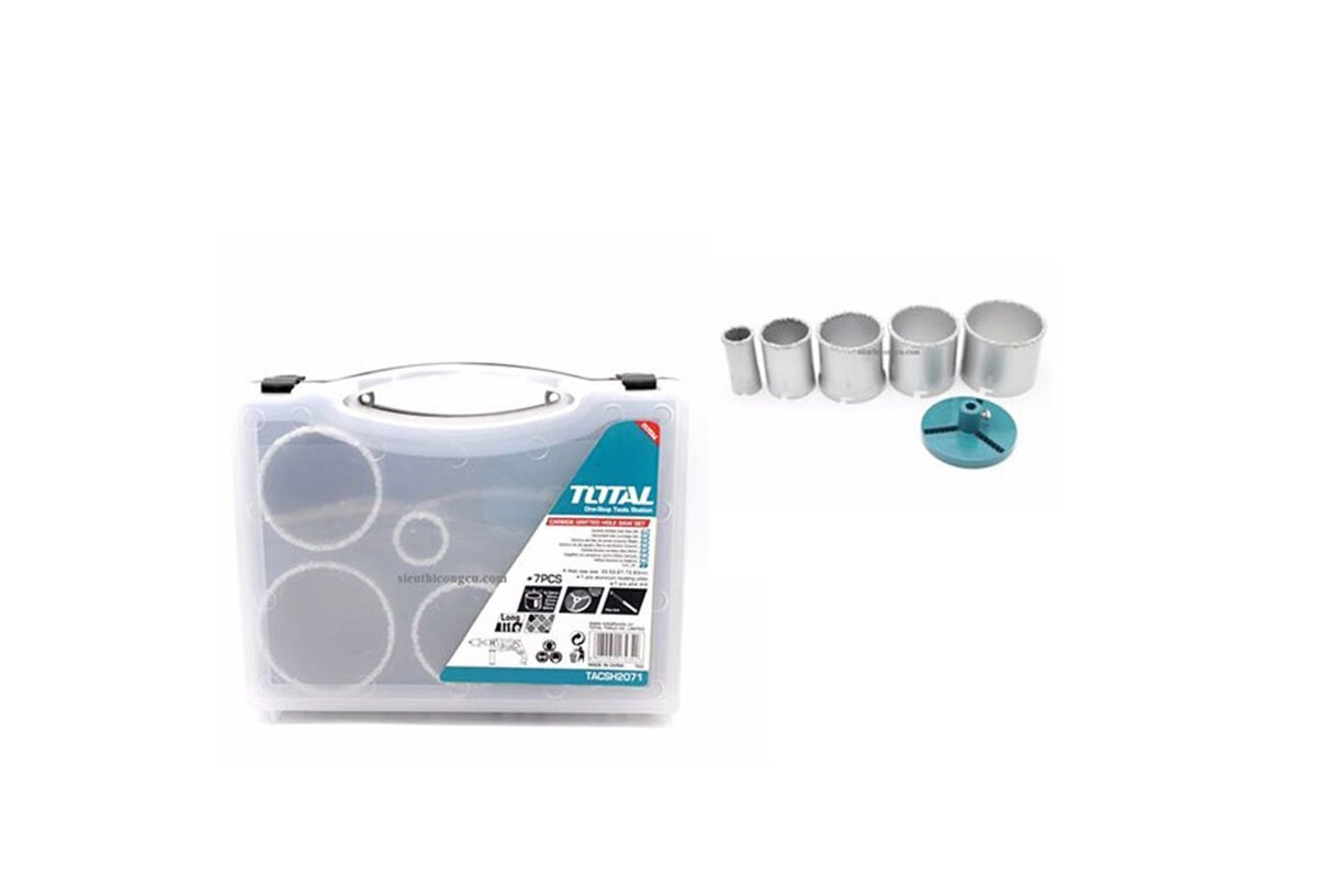 Bộ 7 mũi khoét lỗ 33-83mm Total TACSH2071