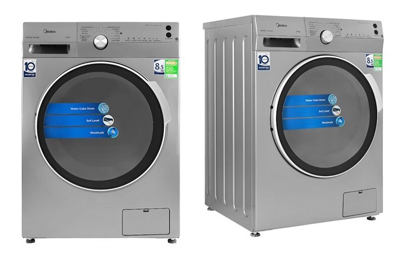 Máy giặt Midea Inverter 8.5 Kg MFK85-1401SK thiết kế