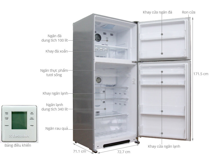 Tủ lạnh Electrolux 440 lít ETE4407SD Tủ lạnh Electrolux 440 lít ETE4407SD