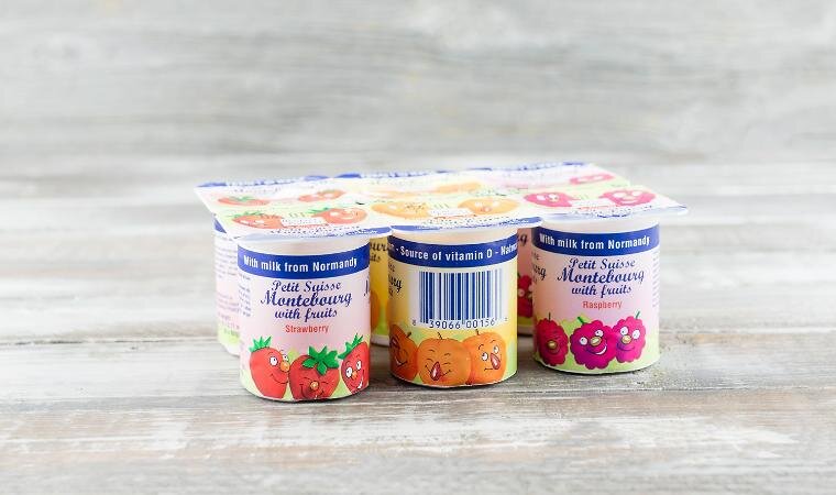 Sữa chua hoa quả Montebourg 6x60g Sữa chua hoa quả Montebourg 6x60g