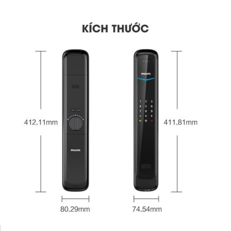 Khóa vân tay Philips DDL702 4 Khóa vân tay Philips DDL702