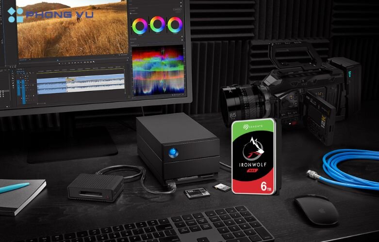 Với sự hỗ trợ mạnh mẽ từ công nghệ và phần mềm, IronWolf 6TB mang lại sự yên tâm tối đa khi vận hành, đặc biệt trong môi trường RAID đòi hỏi độ chính xác và tin cậy cao