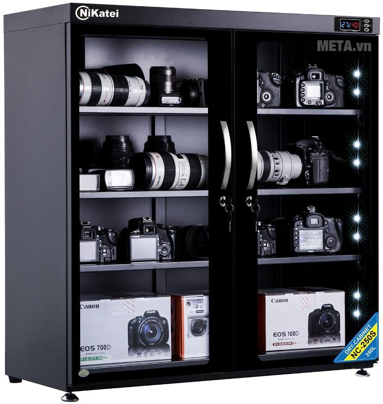 Tủ chống ẩm cao cấp Nikatei NC-250S (235 lít) Tủ chống ẩm cao cấp Nikatei NC-250S (235 lít)