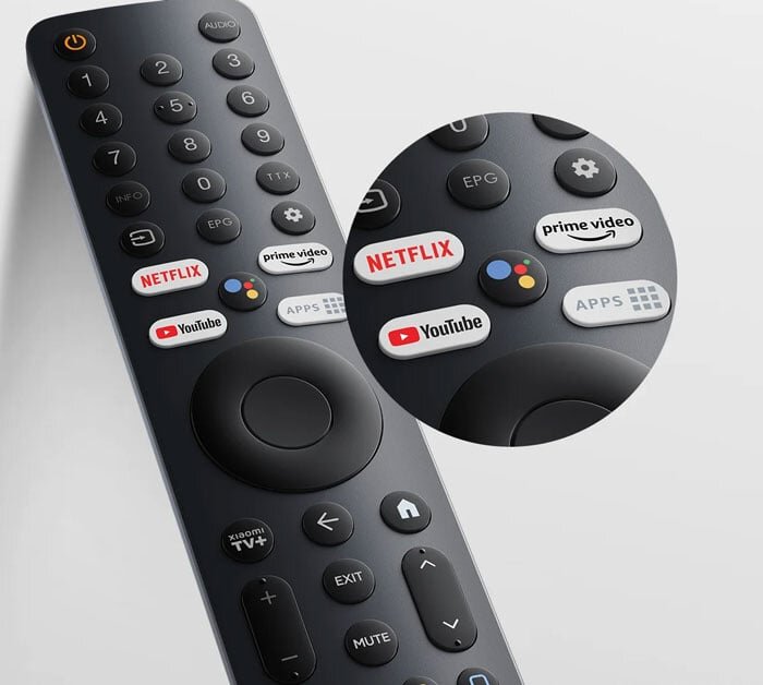 tivi Xiaomi L32M8 P2SEA có điều khiển hiện đại, thông minh