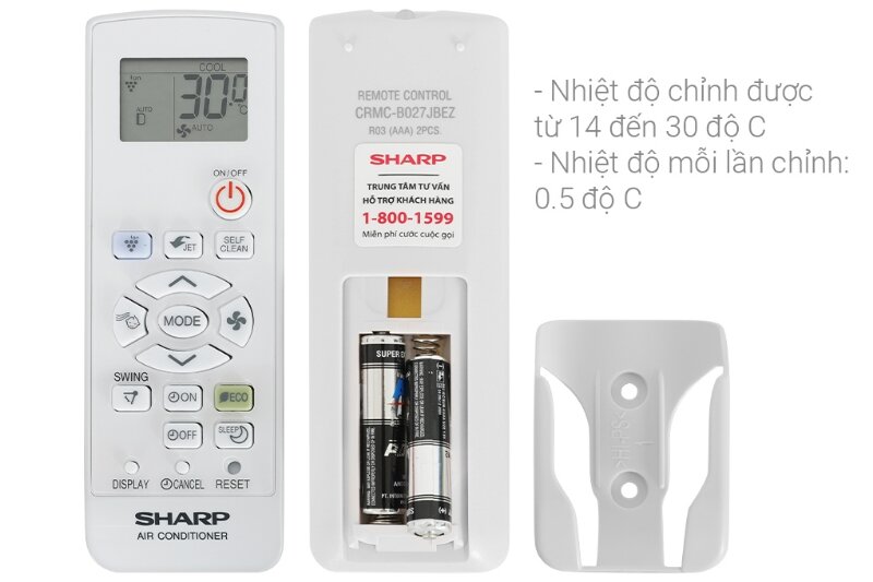 Điều hòa Sharp Inverter 18000 BTU 1 chiều AH-XP18BSW chế độ làm mát