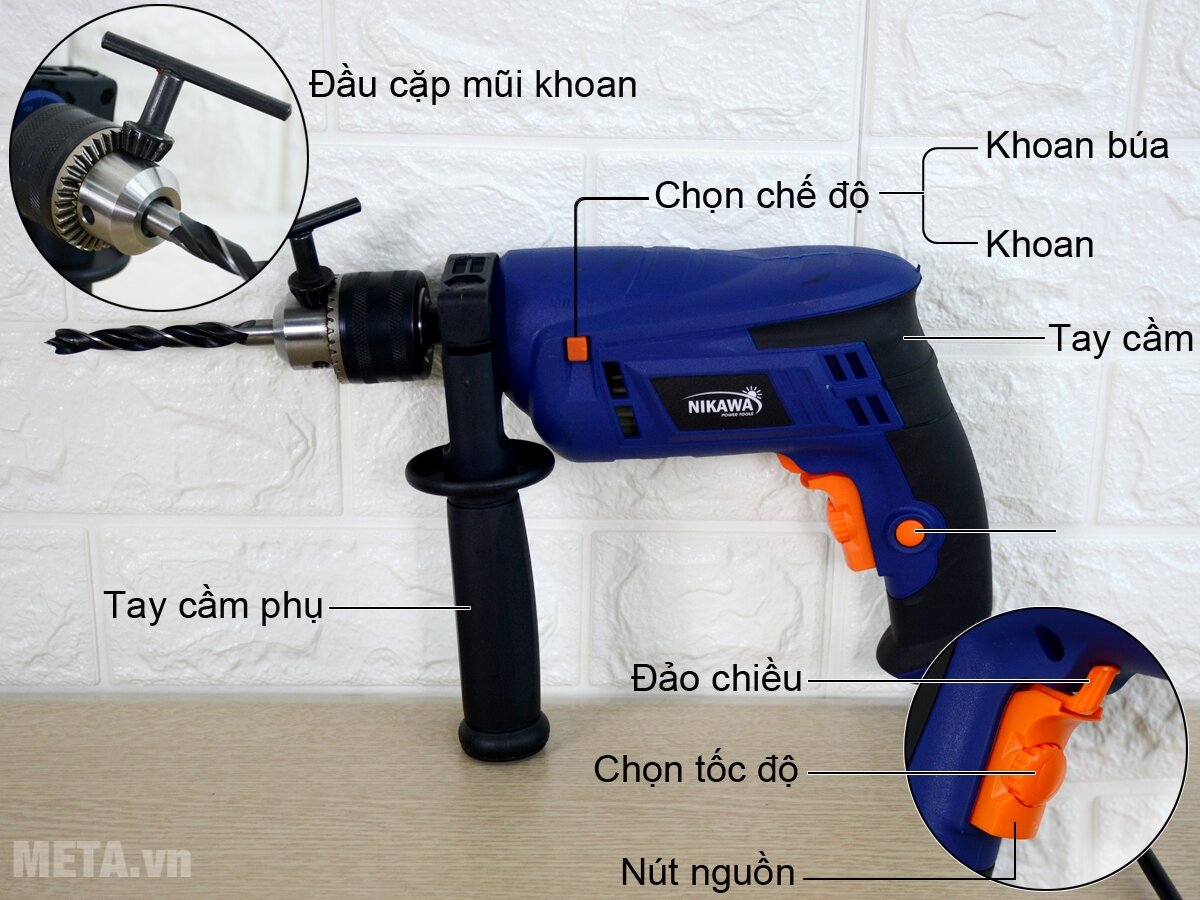 Bộ máy khoan động lực Nikawa NK-ID130