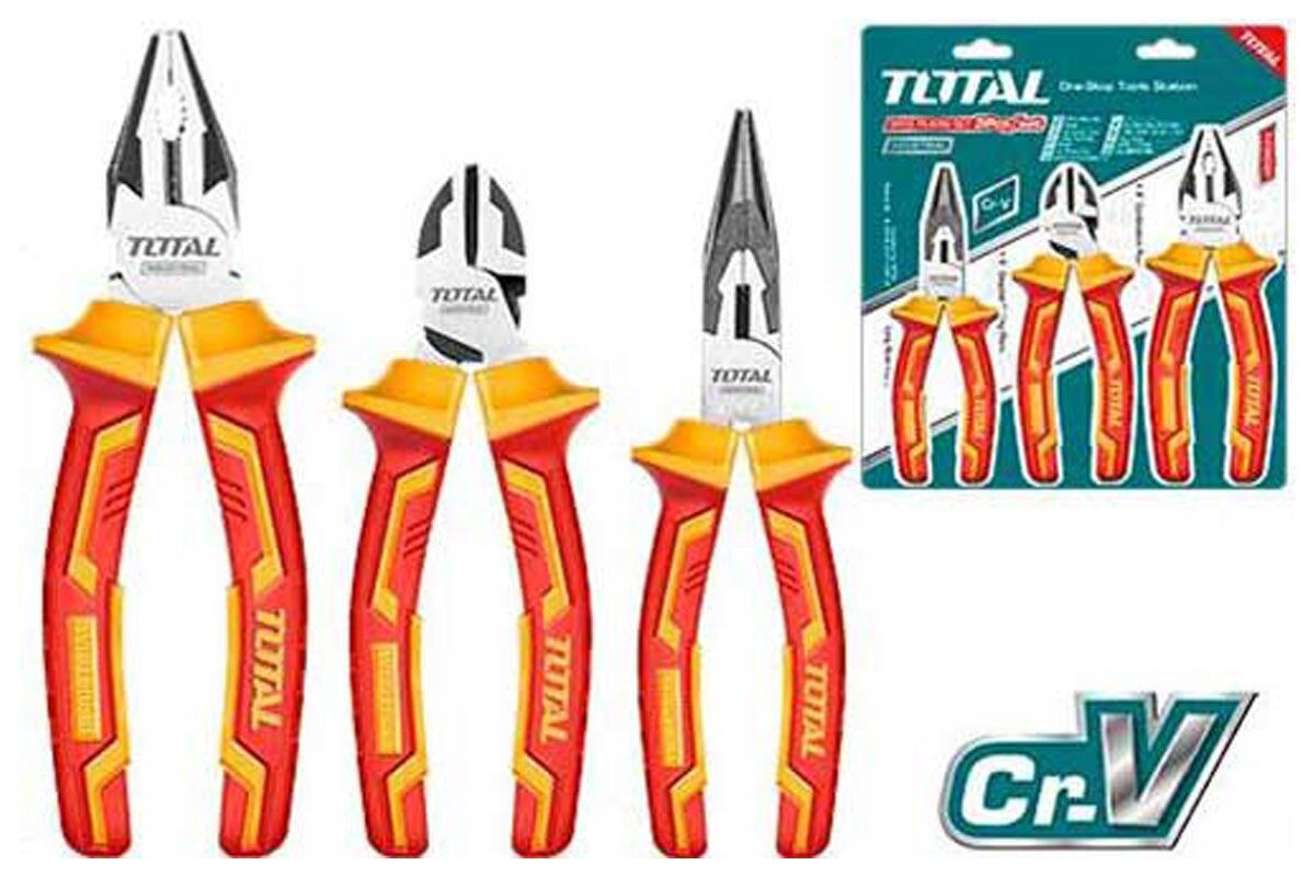 Bộ 3 kềm cách điện Total THT2K0302