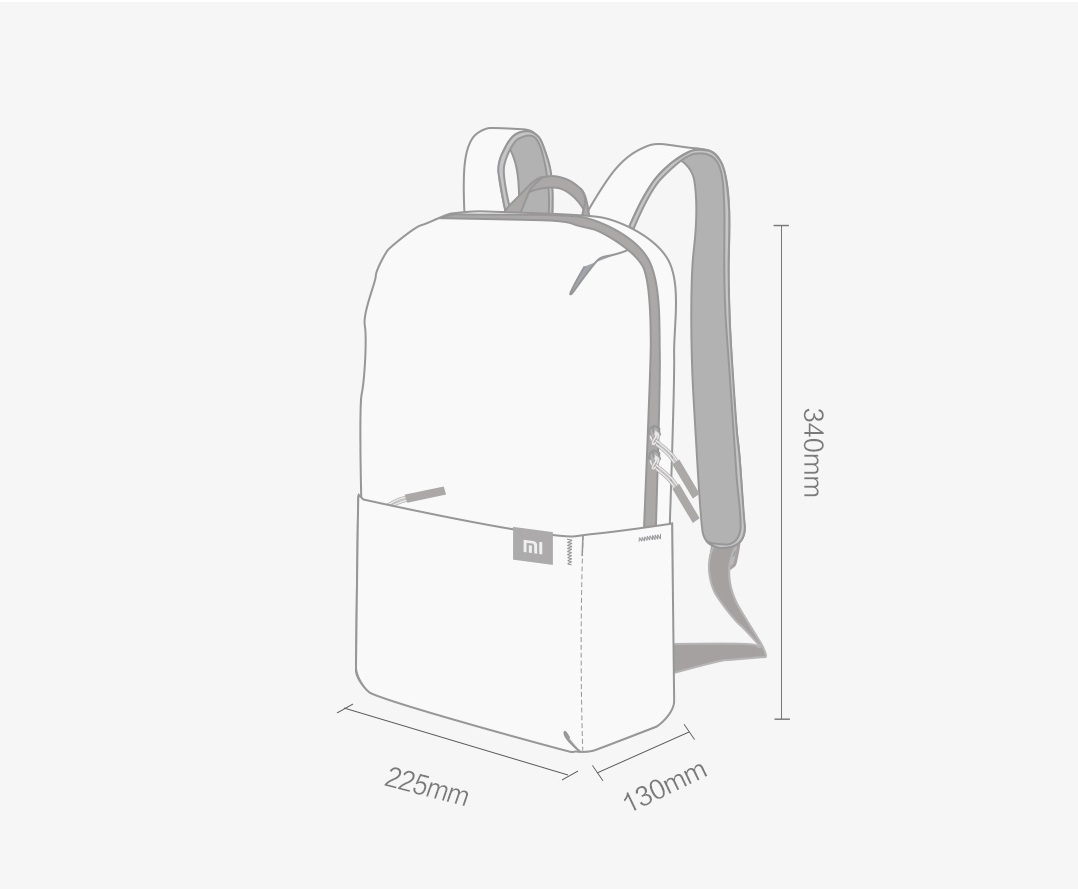 Balo Xiaomi mini màu sắc thời trang