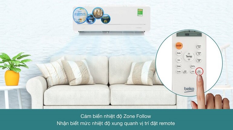 điều hòa Beko 9000 BTU 2 chiều RSVH09VS