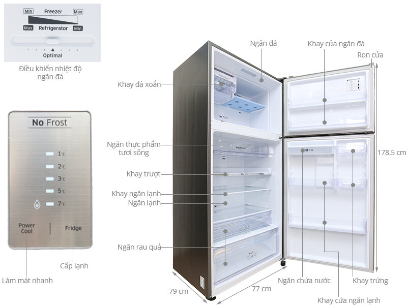 tủ lạnh samsung RT50H6631SL tủ lạnh samsung RT50H6631SL