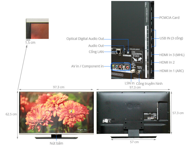Smart Tivi LG 43 inch 43LF631V