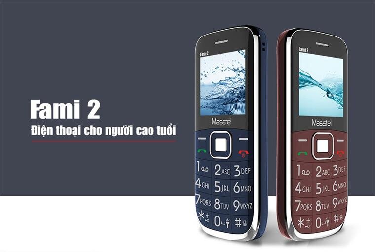 Điện thoại Masstel Fami 2 Black