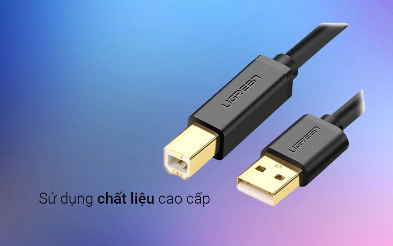 Cáp USB máy in Ugreen 20846 (1m) | Sử dụng chất liệu cao cấp