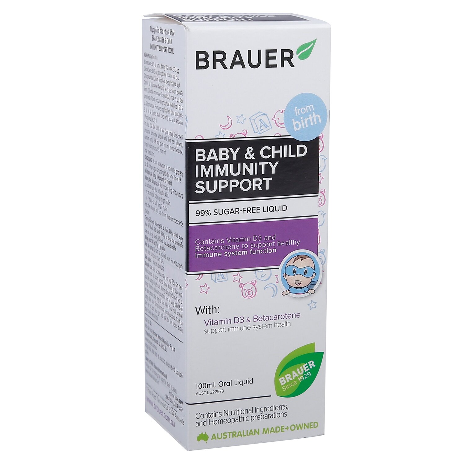 Công dụng Siro Brauer Baby & Child Immunity Support 100ml