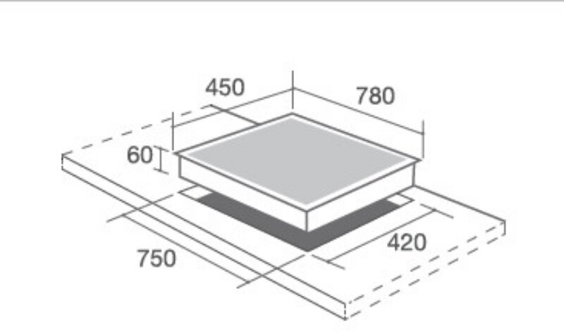 Bếp từ âm 3 vùng nấu Canzy CZ-67GH